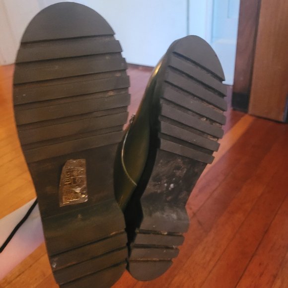 H&M Dark Green Combat Boots, sz 8 EUC - Picture 6 of 8